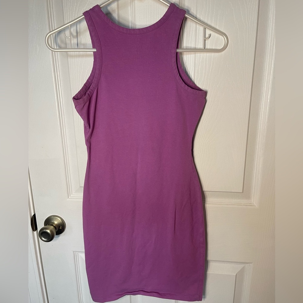 Size small Purple Halter dress with stretch. Little above the knee length
